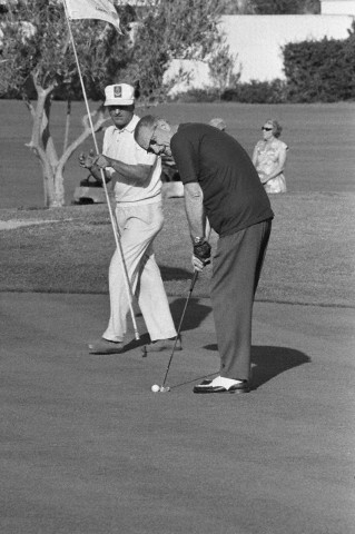 President Lyndon Johnson Playing Golf with Dwight D. Eisenhower
